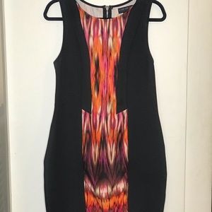 Knee length black dress